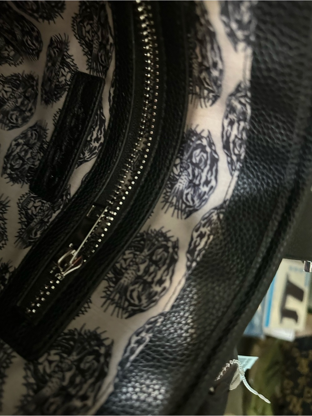 Ed Hardy Pink, Black & White Floral Tattoo Shoulder Bag - Picture 8 of 13